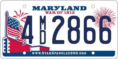 MD license plate 4MD2866