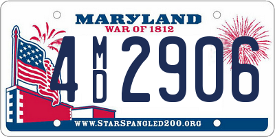 MD license plate 4MD2906