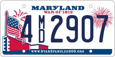 MD license plate 4MD2907