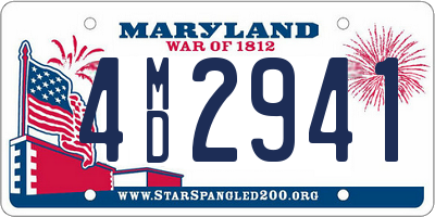 MD license plate 4MD2941