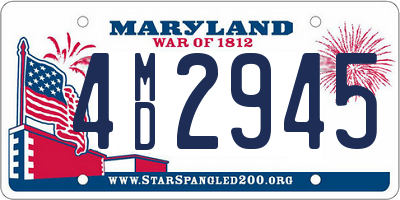 MD license plate 4MD2945