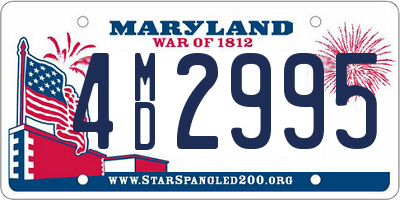 MD license plate 4MD2995