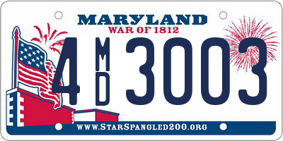 MD license plate 4MD3003