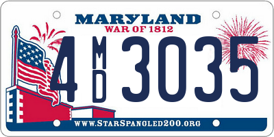 MD license plate 4MD3035