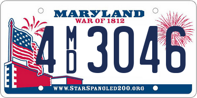 MD license plate 4MD3046