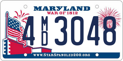MD license plate 4MD3048