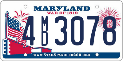 MD license plate 4MD3078