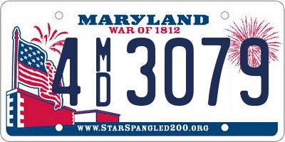 MD license plate 4MD3079