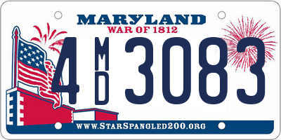 MD license plate 4MD3083