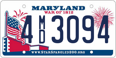 MD license plate 4MD3094