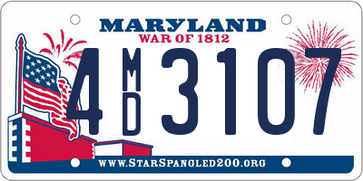 MD license plate 4MD3107