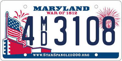 MD license plate 4MD3108