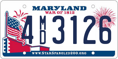 MD license plate 4MD3126