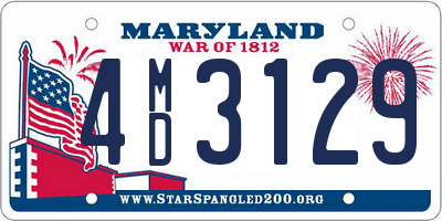 MD license plate 4MD3129