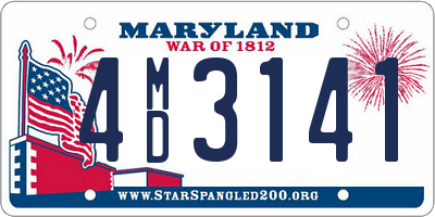 MD license plate 4MD3141