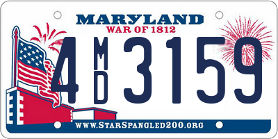 MD license plate 4MD3159