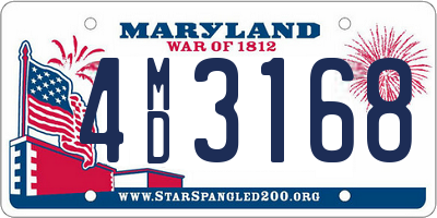 MD license plate 4MD3168