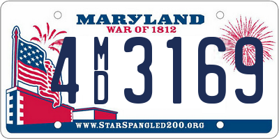 MD license plate 4MD3169