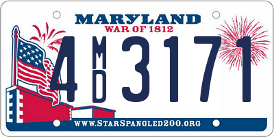 MD license plate 4MD3171