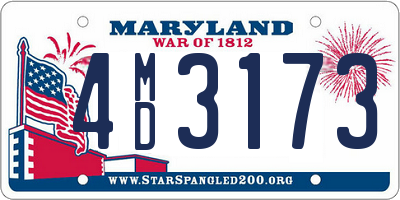 MD license plate 4MD3173