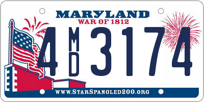 MD license plate 4MD3174