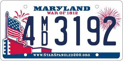 MD license plate 4MD3192