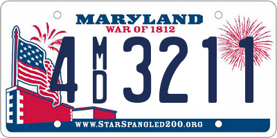 MD license plate 4MD3211