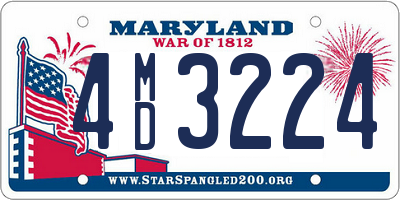 MD license plate 4MD3224