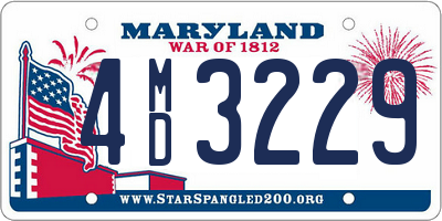 MD license plate 4MD3229