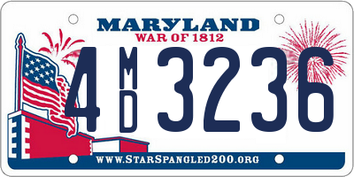 MD license plate 4MD3236