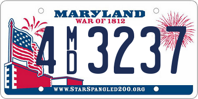 MD license plate 4MD3237
