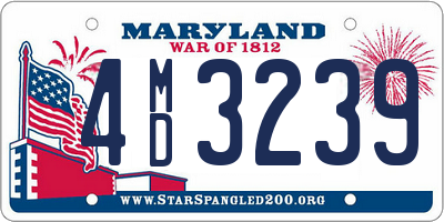 MD license plate 4MD3239