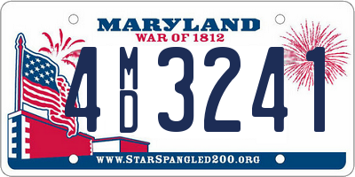 MD license plate 4MD3241