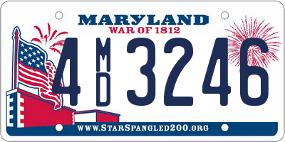 MD license plate 4MD3246