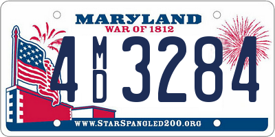 MD license plate 4MD3284