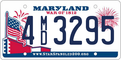 MD license plate 4MD3295