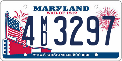 MD license plate 4MD3297