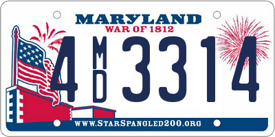 MD license plate 4MD3314