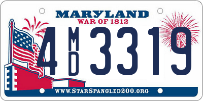 MD license plate 4MD3319