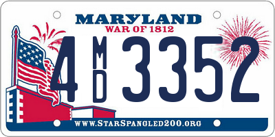 MD license plate 4MD3352