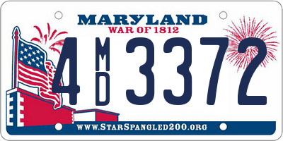 MD license plate 4MD3372