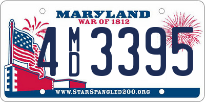 MD license plate 4MD3395