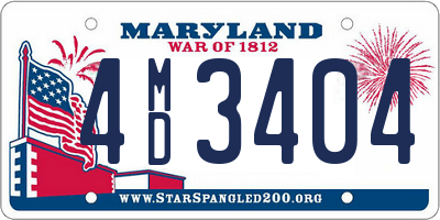 MD license plate 4MD3404