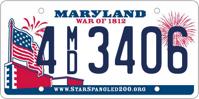 MD license plate 4MD3406