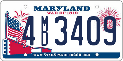 MD license plate 4MD3409