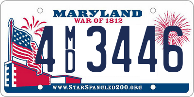 MD license plate 4MD3446