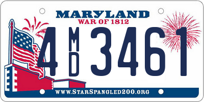 MD license plate 4MD3461