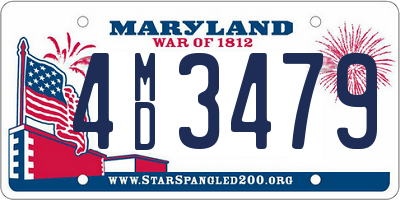 MD license plate 4MD3479