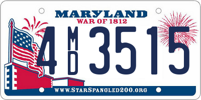 MD license plate 4MD3515