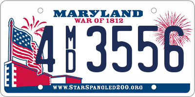 MD license plate 4MD3556